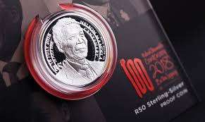 *SOUGHT AFTER* NELSON MANDELA CENTENARY R50 SILVER PROOF COIN