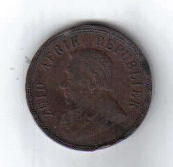 1898 ZAR 1 PENNY (NICE AS A FILLER)