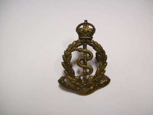 WWII SA MEDICAL CORPS CAP BADGE