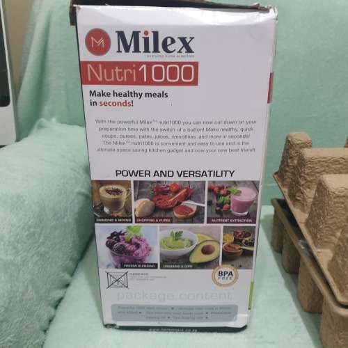 ***MILEX NUTRI 1000**8-IN-1 NUTRITIONAL BLENDER***IN BOX**BRAND NEW**PLUS FREE RECIPE BOOK**