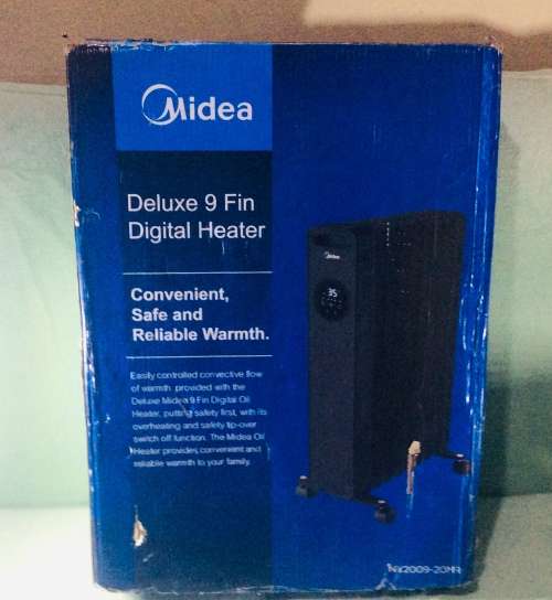 ***LATE ENTRY***MIDEA DELUXE 9-FIN DIGITAL OIL HEATER***NEW***IN BOX***