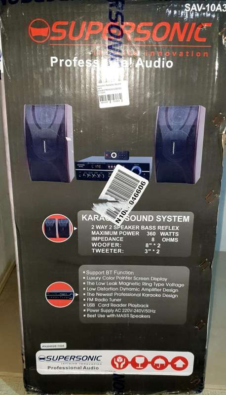 ***MAD DEALS***SUPERSONIC KAREOKE MINI HI-FI SYSTEM***BRAND NEW***IN BOX***RETAIL DEMO ITEM***
