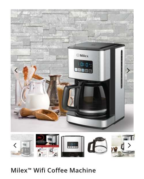 ***MILEX WIFI COFFEE MACHINE***RETAIL DEMO ITEM***IN BOX***USED