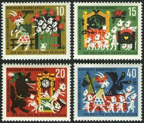 Duitsland / Germany / Deutschland 1963 - SPROOKIES / FAIRY TALES set (4) MNH - Posvars - Postfris !