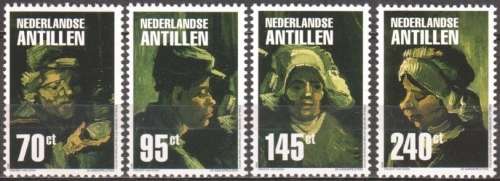 Nederland (Antillen) 2002 - VINCENT VAN GOGH set (4) MNH - Posvars - Postfris - PAINTERS !!!