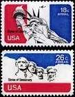 U.S.A. 1974 - AIRMAIL stamps (2) MNH - Posvars - Postfris ! UNITED STATES of AMERICA