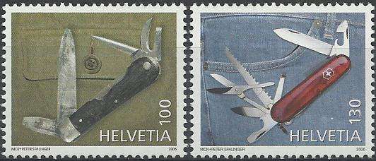 Switserland / Switzerland 2006 - SWISS KNIFES (Messe) set !!! Perfect U/M - Posvars - MNH ! Weapons