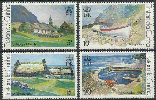 Tristan da Cunha 1987 - SKILDERYE stel / PAINTINGS set (4) - U/M - Posvars - MNH - Art !!!