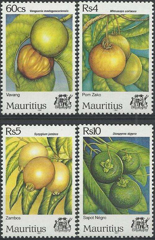 Mauritius 1997 - VRUGTE stel / VRUCHTEN serie / FRUIT set (4) - U/M - Posvars - MNH - Flora !