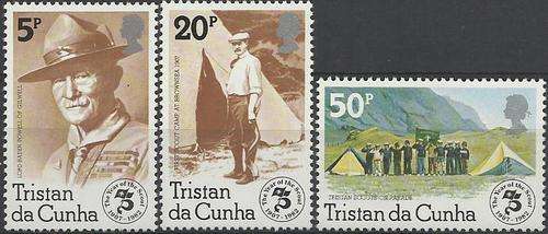 Tristan da Cunha 1982 - PADVINDERS / SCOUTS set (3) - Perfect U/M - Posvars - MNH - Baden Powell !