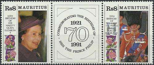 Mauritius 1991 - VERJAARDAG KONINGIN / BIRTHDAY QUEEN set (2) U/M - Posvars - Postfris - MNH !