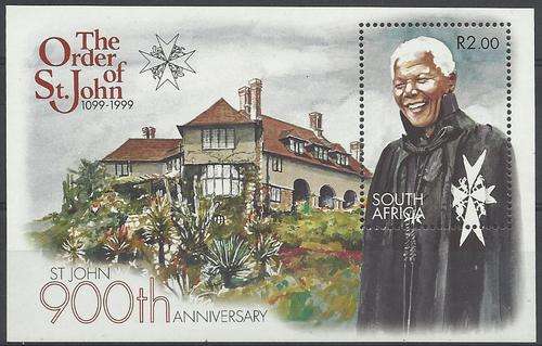 Suid-Afrika 1999 - ORDER of ST.JOHN'S Min.Sheet - NELSON MANDELA - U/M - Posvars - Postfris - MNH !