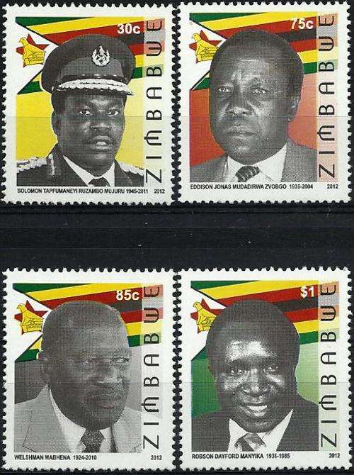 Zimbabwe 2012 - NASIONALE HELDE / LOCAL HEROES set (4) - MNH - U/M - Posvars - Postfris !!!