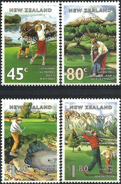 Nieuw Zeeland (New Zealand) 1995 - GOLF serie / stel / set (4) - MNH - Postfris - Posvars - Sport !
