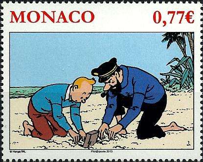 Monaco 2013 - KUIFJE / TINTIN stamp issue - Complete ! (Cartoon) MNH - Postfris - Posvars ! Comics !
