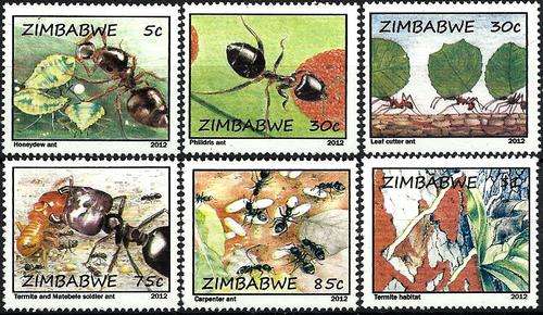Zimbabwe (Rhodesia) 2012 - ANTS and TERMITES set (6) MNH - Postfris - Posvars - LIMITED !