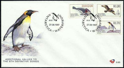 Suid-Afrika 1997 - VASTE REEKS / DEFIN set on FDC 6.65 - EERSTE DAG KOEVERT - Antarctica !!!