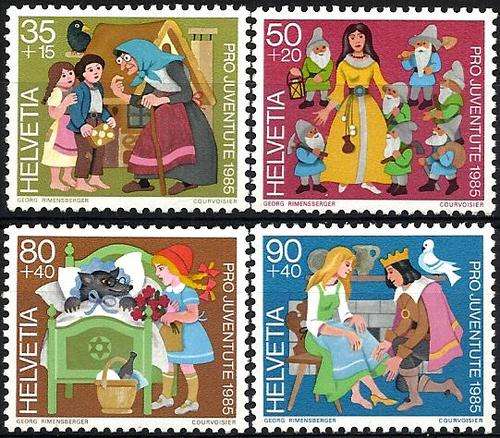 Switserland / Switzerland 1985 - PRO JUVENTUTE stel / set (4) MNH - Posvars - Fairy tales !!! !