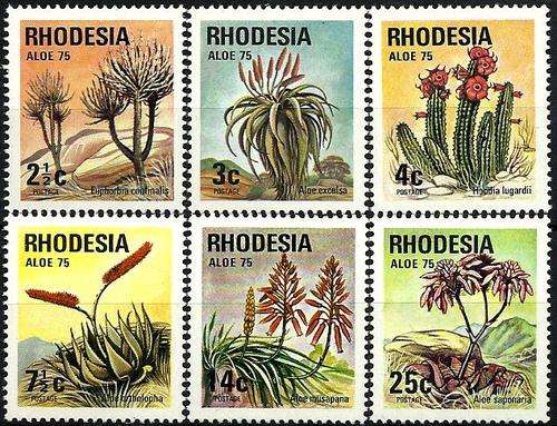 Rhodesie / Rhodesia (Zimbabwe) 1975 - VETPLANTE(N) / SUCCULENTS set (6) MNH - Postfris - Posvars !