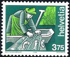 Switserland / Switzerland 1990 - VISVANG / FISHING issue (1) Complete - MNH - Posvars - Postfris !!!