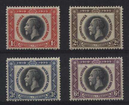 S.W.A. 1935 - SACC 115/118 - KONING GEORGE V SILVER JUBILEE set (4) - MNH - Postfris - Posvars !