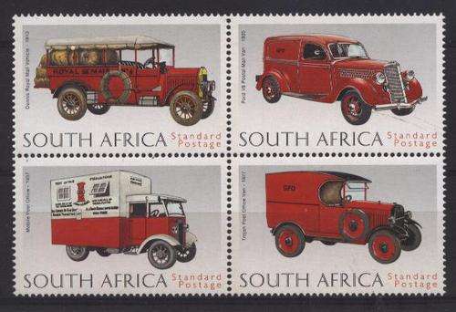 SUID-AFRIKA 1999 SACC 1181-1184 Transport U.P.U. block of 4 complete U/M !!! Posvars !!!