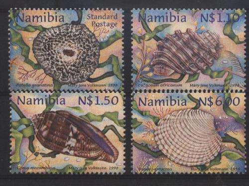 Namibia 1998 SHELLS / SKULPE VAN NAMIBIE Kompleet !!! SACC 252-255 U/M !!! Posvars !!!