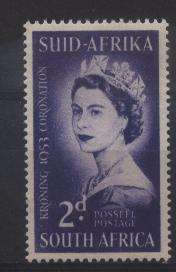 Suid-Afrika 1953 Royalty KRONING KONINGIN Elizabeth II SACC 142 U/M !!! Posvars !!!