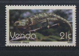 Venda 1990 Reptiles BYKOMENDE WAARDE / ADD. DEFIN Stamp SACC 209 U/M !!! Posvars !!!