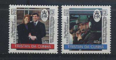 Tristan da Cunha 1986 Royalty - ROYAL WEDDING / KONINKLIKE TROUE - SG 415-416 U/M !!! Posvars !!!