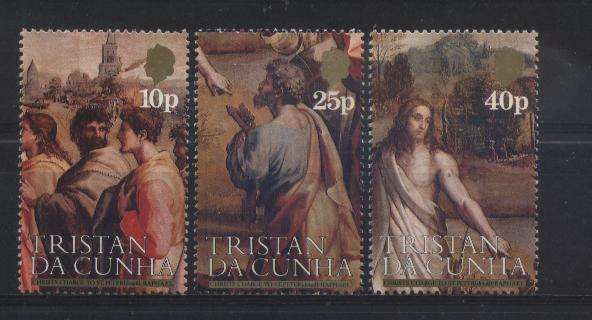 Tristan da Cunha 1983 Paintings by RAPHAEL set complete - SG 361-363 U/M !!! Posvars !!!