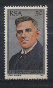 Suid-Afrika 1980 C. LOUIS LEIPOLDT uitreiking !!! SACC 483 U/M !!! Posvars !!!