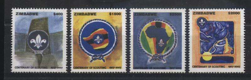 Zimbabwe 2007 Scouts - PADVINDERS / SCOUTING set complete !!! U/M !!! Posvars !!!
