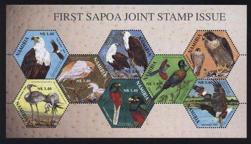 Namibie 2004 SAPOA Birds / Voels - 1st issue - SACC 473 -  Full Sheet !!! U/M !!! Posvars !!!