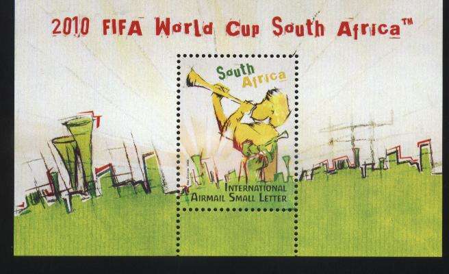 Suid-Afrika 2009 FIFA 2010 Wereld Sokker Beker - Min.Sheet - SACC 1956 - U/M ! Posvars !