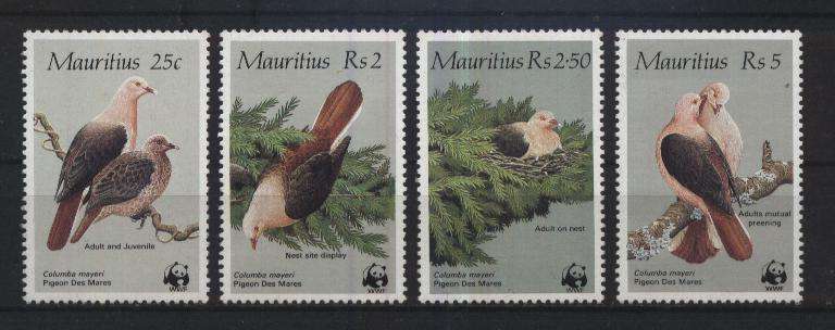 Mauritius 1985 WWF Birds / Voels - Stel van 4 !!! Kompleet !!! SG 708-711 !!! U/M ! Posvars !