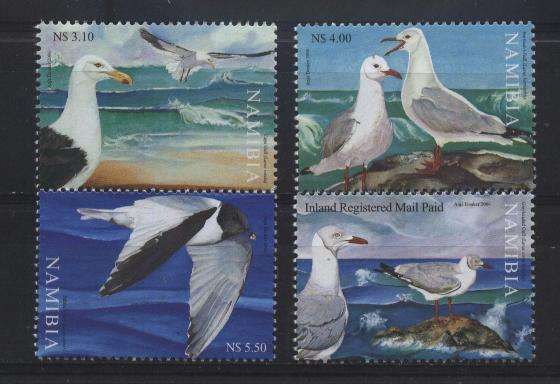Namibie 2006 - SEEMEEU stel / Seagulls set ! SACC 507-510 - U/M ! Posvars ! Birds !