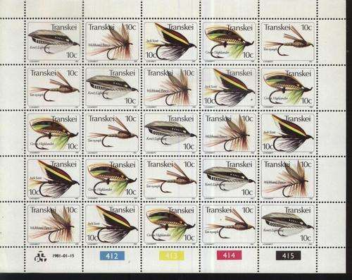 Transkei 1981 - VISVLIEGIES / Fishing Flies Sheet - SACC 83-87 - MNH ! Posvars !