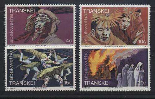 Transkei 1979 - ABAKWETHA stel / set (4) - SACC 48-51 - U/M !!! Posvars !!!