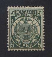Z.A.R. - 1885 - VASTE REEKS !!! VIJF POND !!! (Vurtheim) - SACC 190 - U/M !!! Posvars !!!