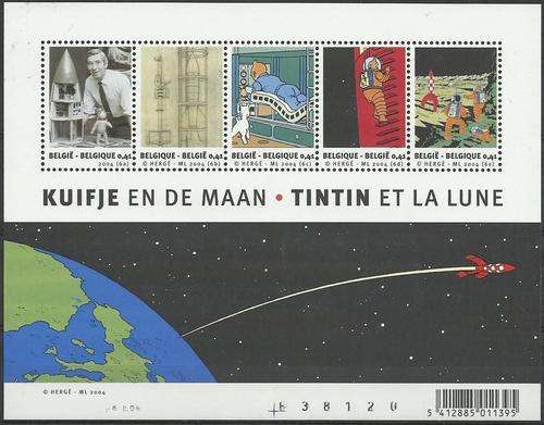 Belgie 2004 - KUIFJE / TINTIN Miniature Sheet ! (Cartoon) Perfect MNH ! Posvars ! Comics !