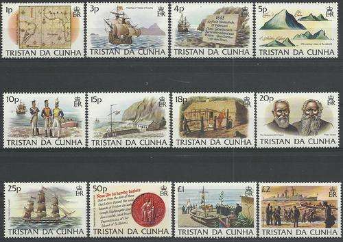 Tristan Da Cunha 1983 - First DUTCH Landing set (12) History ! Kompleet - Perfect U/M ! Posvars !