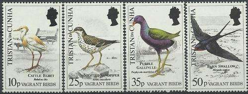 Tristan Da Cunha 1989 - VOELS stel / BIRDS set (4) ! Perfect U/M ! Posvars ! (Fauna) - Birds.