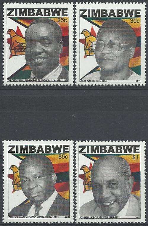 Zimbabwe 2011 - NASIONALE HELDE / NATIONAL HEROES (4) - Perfect U/M - Posvars - MNH !