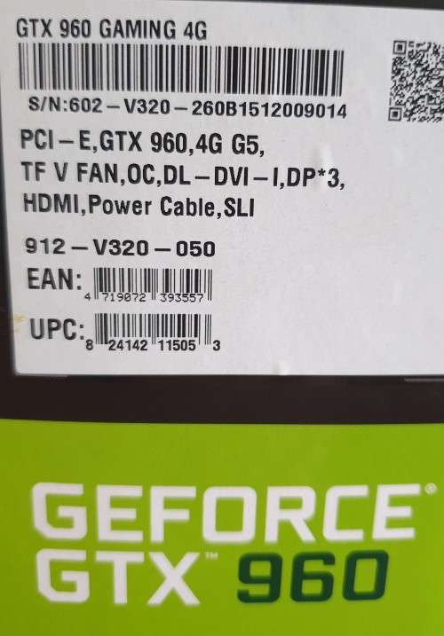 MSI Nvidia GeForce GTX 960 Gaming 4G (4GB) Graphics Card (Free Shipping)