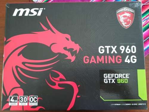 MSI Nvidia GeForce GTX 960 Gaming 4G (4GB) Graphics Card (Free Shipping)