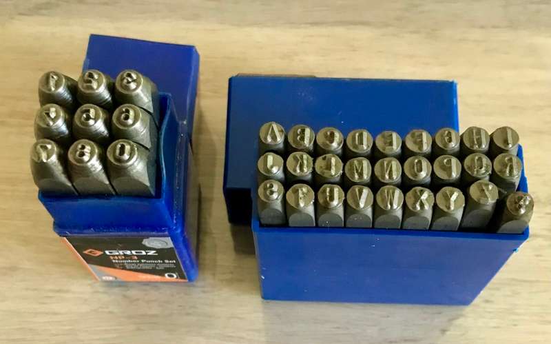 Number/Letter punch 3mm made in Germany