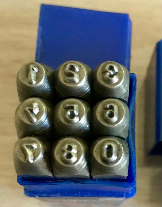 Number/Letter punch 3mm made in Germany