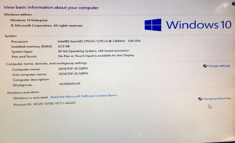 REFURBISHED - HP Z240 - INTEL XEON E3 1270 - 32GB RAM - NVIDIA QUADRO M4000