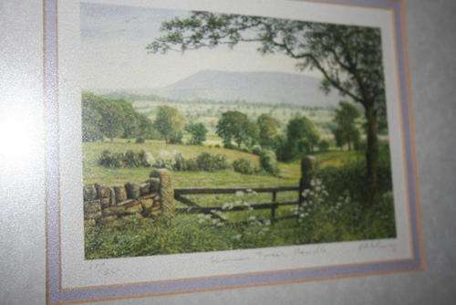 K. Melling, 669/850, "Summer Trees Pendle", signed in pencil, 20 x 17cm